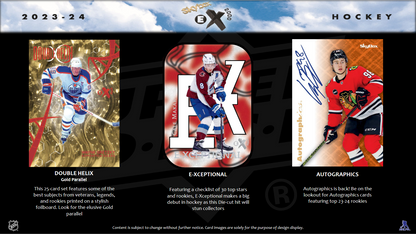 2023-24 Upper Deck Skybox E-X 2000 Hockey Hobby 12 Box Case